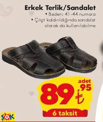 ERKEK TERLİK/SANDALET ERKEK TERLİK/SANDALET